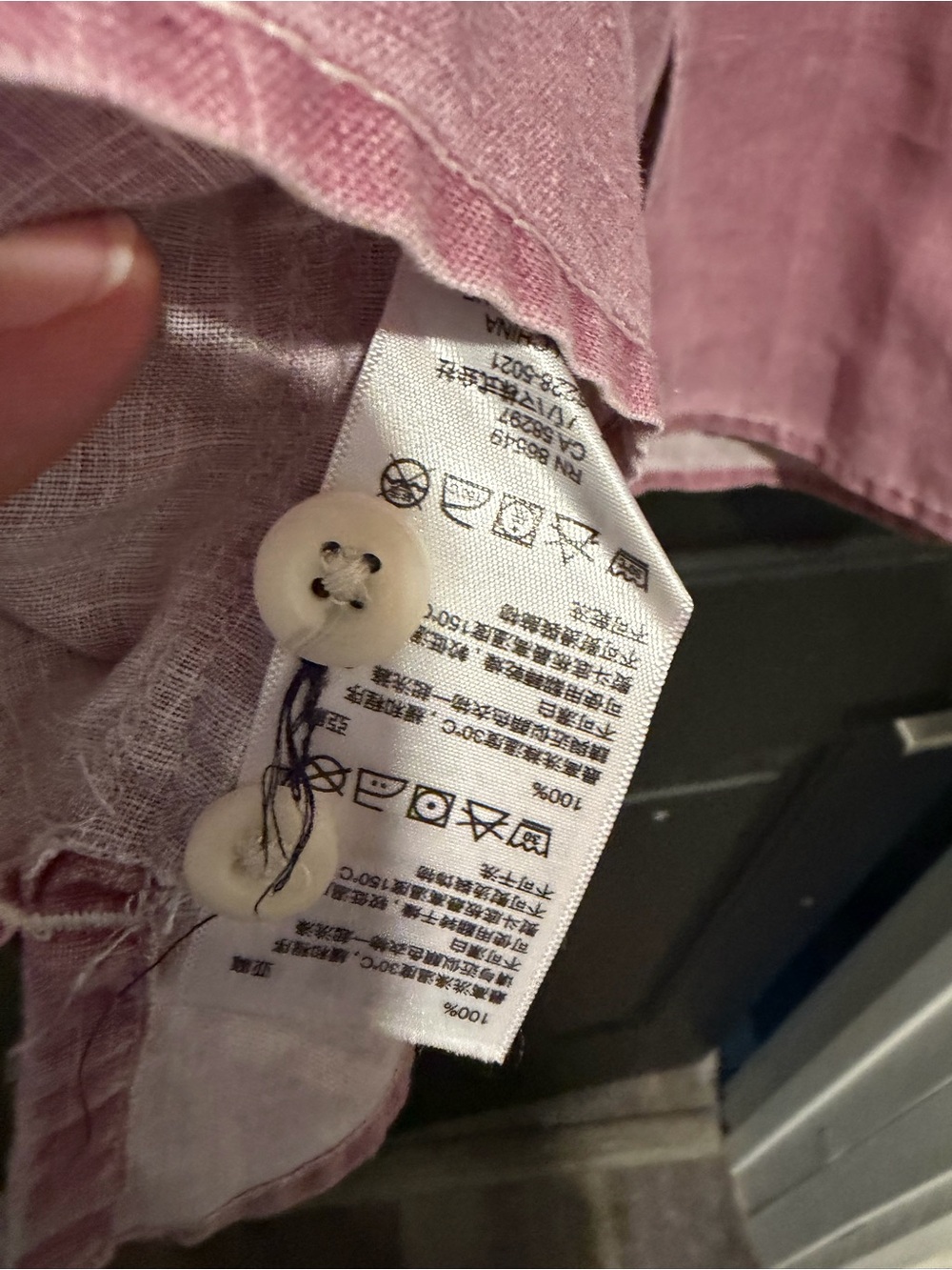 Tommy Bahama Short-Sleeve Button-Down Shirt in Dusty Pink - Picture 7 of 9